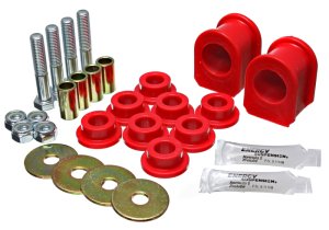 Ford Mustang Sway Bar Bushing Kit - Rear - Energy Suspension - Hyper-Flex Polymer - Red - `05-`07 Ford Mustang Sway Bar Bushing Kit - Rear - Energy Suspension - Hyper-Flex Polymer - Red - `05-`07
